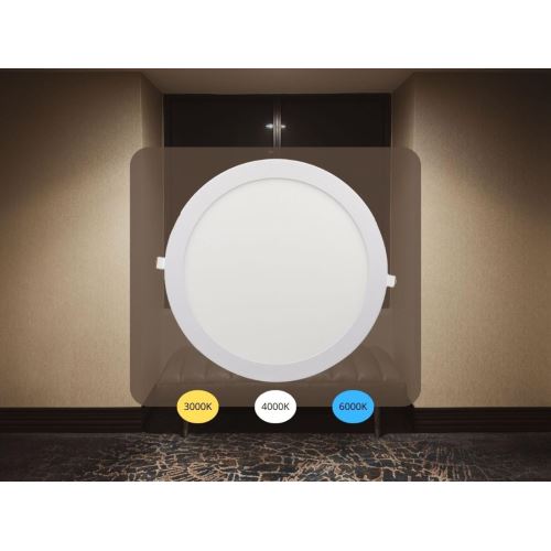 LED vsazený panel 24W / PR / SMD / CCT / WH - LPL135