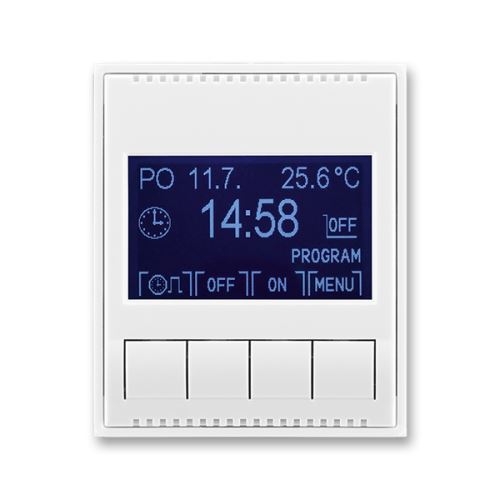 Hodiny spínací programovatelné (ovládací jednotka), bílá/bílá, ABB Element, Time 3292E-A20301 03