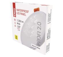 LED panel 155mm, kruhový vestavný bílý, 13W neutrální bílá
