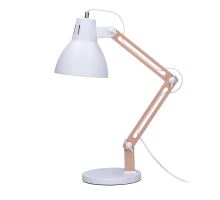 Solight stolná lampa Falun, E27, biela Solight stolná lampa Falun, E27, biela