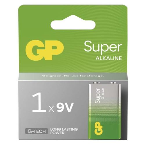 Alkalická baterie GP Super 9V (6LR61)