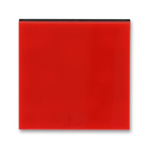 Kryt stmívače s krátkocestným ovladačem, červená/kouřová černá, ABB Levit 3299H-A00100 65