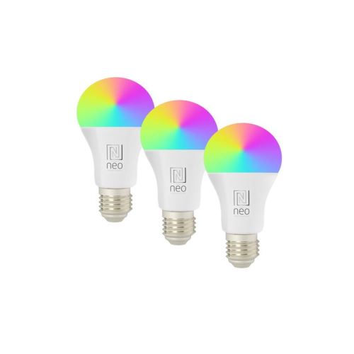 Smart LED žárovka E27 9W RGBW IMMAX NEO 07712C WiFi Tuya sada 3ks