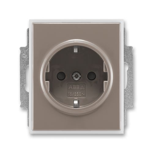 Zásuvka jednonásobná s ochrannými kontakty (schuko), s clonka ABB 5518-A03459 26