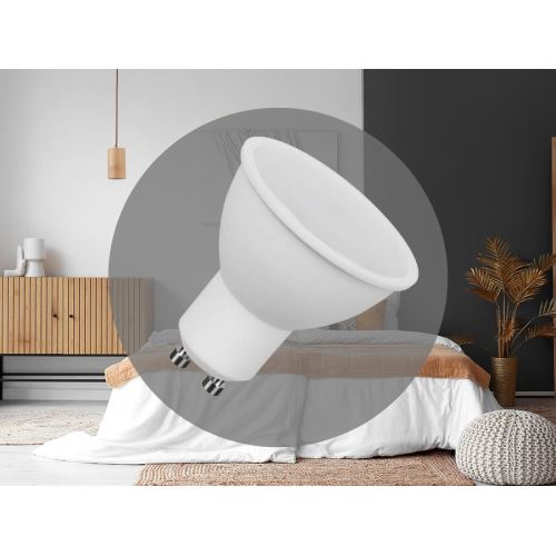 LED žárovka 7W - GU10 / SMD / 6500K - ZLS107