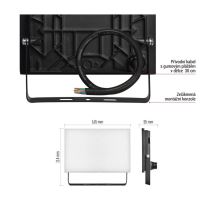 LED reflektor TAMBO, 30 W, 3000 lm, IP65, čierny (11)