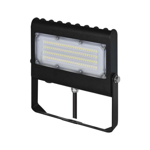 LED reflektor AGENO 50W, čierny, neutrálna biela