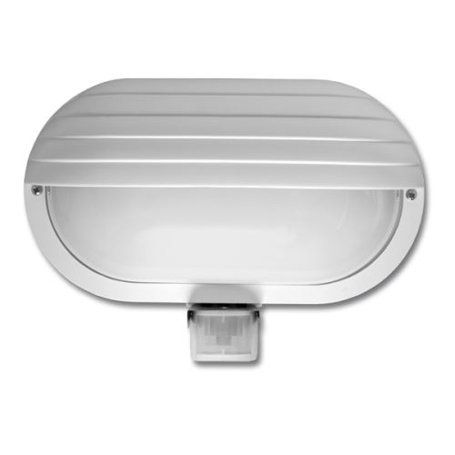 Nástenné sv. so senzorom E27 60W biele IP44 WHST69-BI