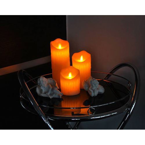 Vosková LED sviečka LTC 15cm