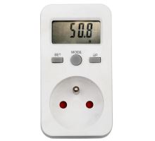 Elektromer zásuvkový merač spotreby s pamäťou PM5 - digitálny wattmeter do zásuvky zálohovania