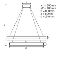 LED svietidlo + diaľkový ovládač 135W - J4317/G (3)