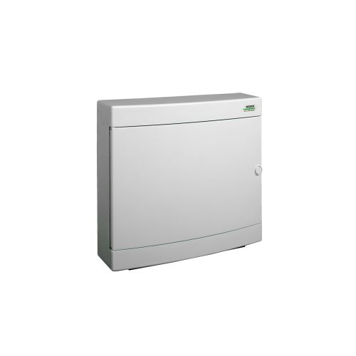 Rozvodnice plastová PNS 2x18W, bílé dveře, montáž na omítku, IP40, 2 řady, 2x18M, Noark