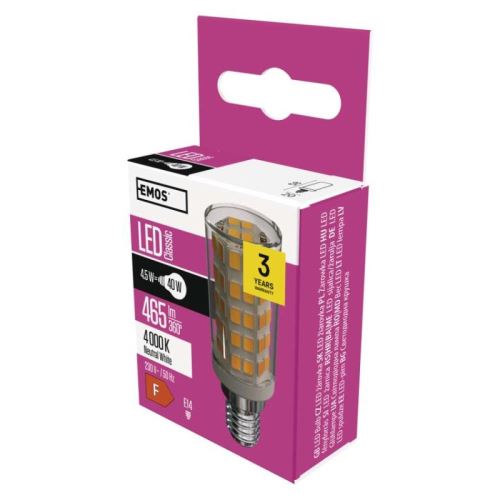 LED žárovka Classic JC A++ 4,5W E14 neutrální bílá