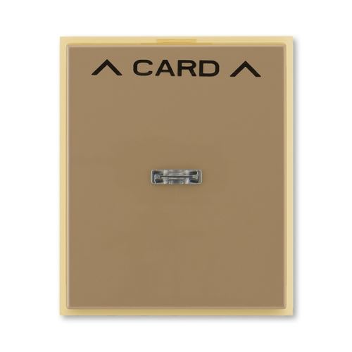 Kryt spínača kartového, kávová / ľadová opálové, ABB, Element 3559-A00700 25