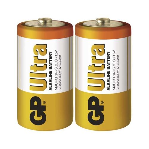 Alkalická batéria GP Ultra LR14 (C) fólie