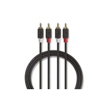 Kabel 2x Cinch konektor/2x Cinch konektor 3m NEDIS CABW24200AT30