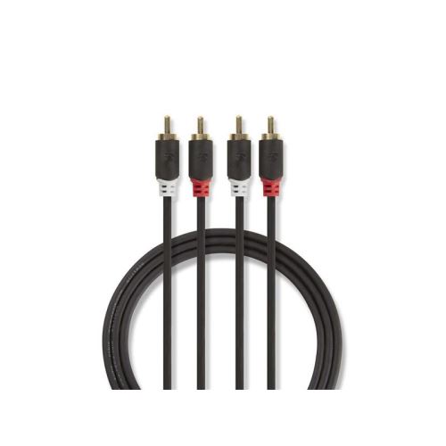 Kabel 2x Cinch konektor/2x Cinch konektor 3m NEDIS CABW24200AT30