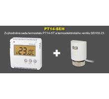 Prostorový termostat PT14-HT + termoventil SEH30.23 Prostorový termostat PT14-HT + termoventil SEH30.23