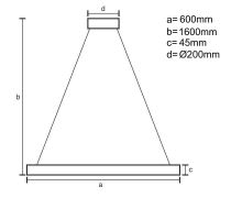 LED svietidlo + diaľkový ovládač 85W - J4338/B (2)