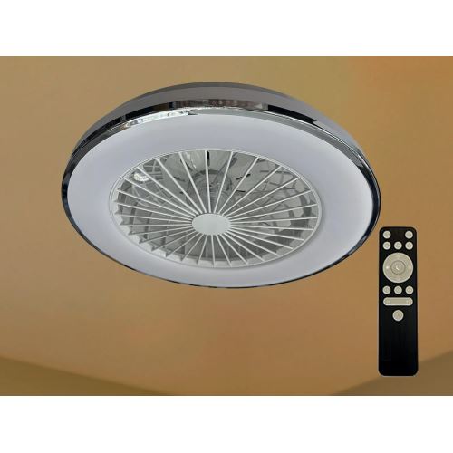 LED svítidlo OPAL + stropní ventilátor + dálkový ovladač 48W - LCL6342