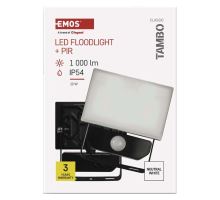LED reflektor TAMBO se senzorem pohybu, 10 W, 1000 lm, černý (15)