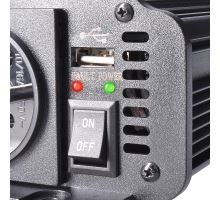 Solight invertor 12V, USB 500mA, kovový, černý, max. zatížení: 300W (7)
