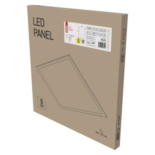LED panel 60 × 60, zabudovateľný biely, 40W neutr. b. UGR CRI> 95