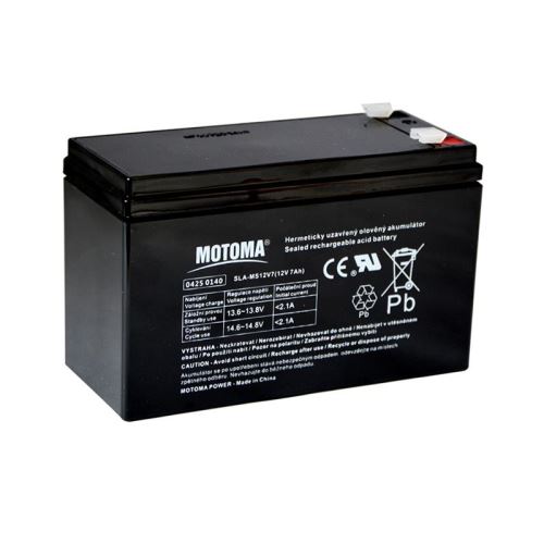 Batérie olovená 12V 7.0Ah MOTOMA (konektor 4,75 mm)