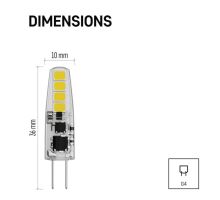 LED žárovka Classic JC / G4 / 1,9 W (21 W) / 200 lm / neutrální bílá (3)