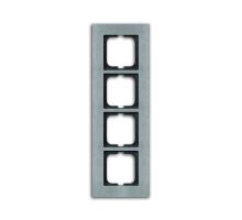 Rámeček  čtyřnásobný, ušlechtilá ocel, ABB Solo 2CKA001754A4257