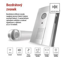 Domový bezdrôtový zvonček 98105 (4)