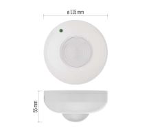 PIR senzor (pohybové čidlo) IP20 C 1200W biely (8)