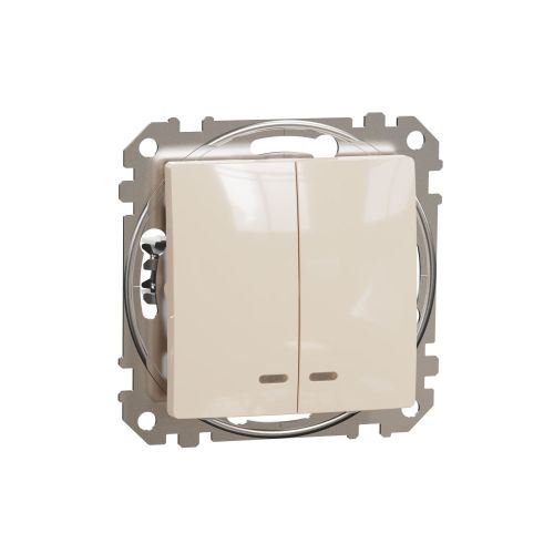 Sedna Design spínač 5So sériový bezšroubový béžová