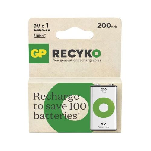 Nabíjecí baterie GP ReCyko 200 (9V)