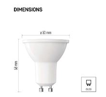 LED žárovka Classic MR16 / GU10 / 7 W (60 W) / 800 lm / neutrální bílá (3)