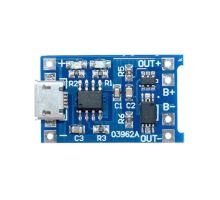 Nabíjačka Li-Ion článku 1A s ochranou, modul s IO TP4056 (micro USB) Nabíjačka Li-Ion článku 1A s ochranou, modul s IO TP4056 (micro USB)