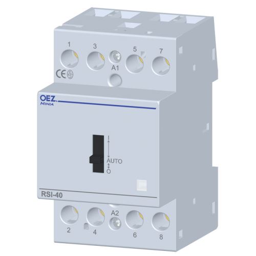 Stýkač inštalačné 40A 230V ~ RSI-40-40-A230-M 4xNO s manuálnym ovládaný