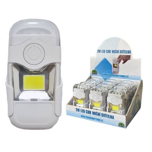 Konnoc S-3532 noční svítilna 2W COB 4xLED s držákem 3xAAA