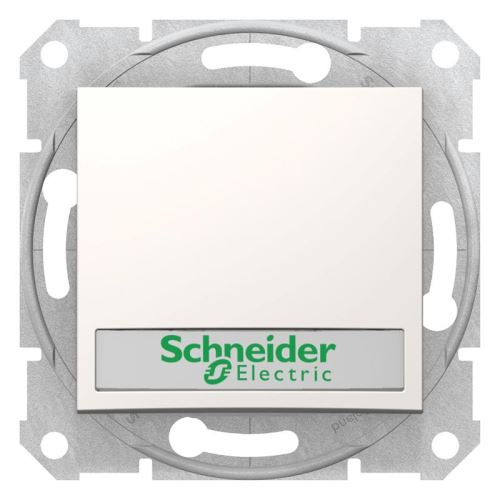 Sedna spínač 1/0So 12V popisové pole Cream