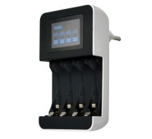 Solight nabíječka s LCD displejem, AC 230V, 450mA, 4 kanály, AA/AAA, řízená mikroprocesorem Solight nabíječka s LCD displejem, AC 230V, 450mA, 4 kanály, AA/AAA, řízená mikroprocesorem