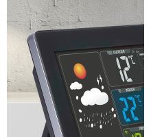 Solight meteostanice, barevný LCD, teplota, vlhkost,RCC, černá (2)