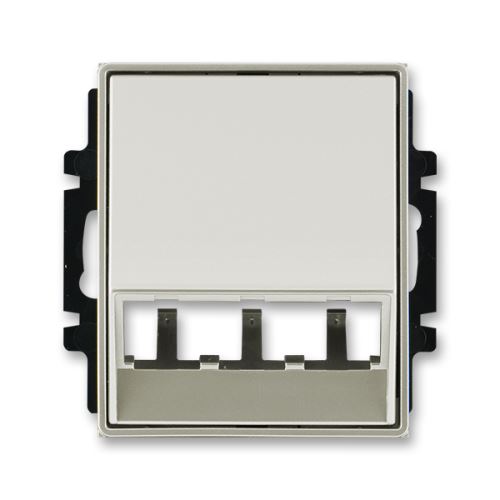 Kryt pre šikmé osvetlenie s LED alebo prvkami Panduit Mini-Com, starostrieborná, ABB Time 5014-A00400 32