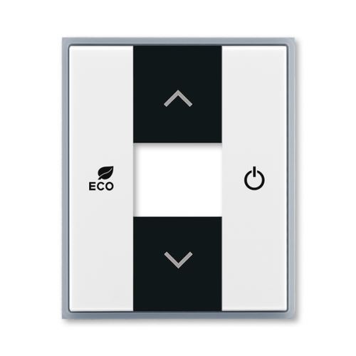 Kryt pre termostat priestorový, biela / ľadová šedá, ABB-free @ home, Element 6220-A03000 04