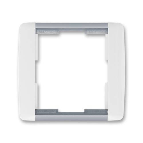 Rámeček jednonásobný, bílá/ledová šedá, ABB, Element 3901E-A00110 04