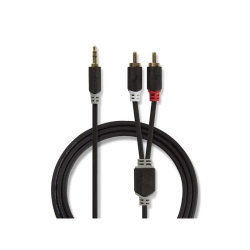 Kabel Jack 3,5mm stereo/2x Cinch 3m NEDIS CABW22200AT30