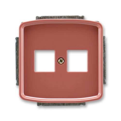 Kryt zásuvky komunikačné so strmeňom, vresová červená, ABB Tango 5014A-A02018 R2