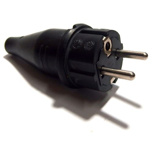 Vidlice 230V gumová EROCOMM
