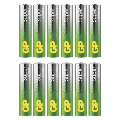 Alkalická baterie GP Super AAA (LR03), 288 ks, display box