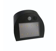 LED čierne nástenné solárne svietidlo 3W / 3000K / 4000K - LS025 (1)