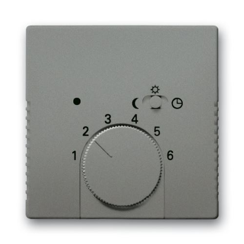 Kryt termostatu priestorového, metalická šedá, ABB Solo 2CKA001710A3848